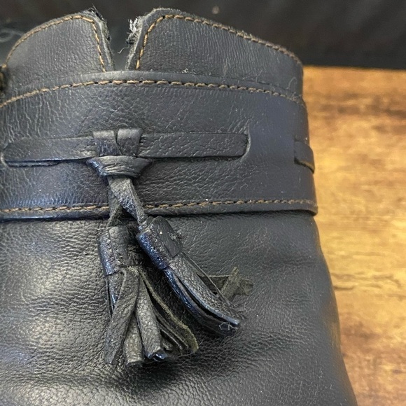 4 for $20 SALE! B.o.c Elsbury Leather Tassel Clogs, Black, Size 10M - Picture 4 of 13